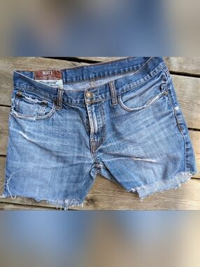 Bluenotes Matt Slimboot Distressed Denim Cutoff Shorts W28 Bluejean HoochJorts